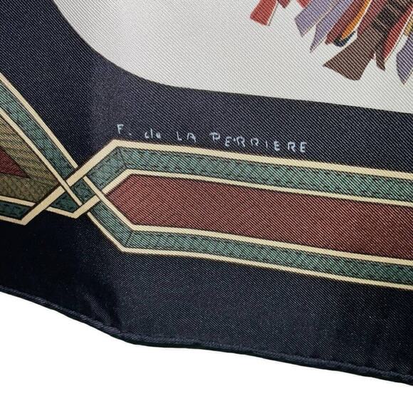 Hermes Hermès Cuirs Du Desert Silk Scarf 90cm Square Carre - Picture 7 of 16